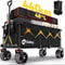 48 In Heavy Duty Collapsible Folding Wagon 440 Lbs Capacity Utility Cart 6