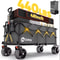 48 In Heavy Duty Collapsible Folding Wagon 440 Lbs Capacity Utility Cart 8