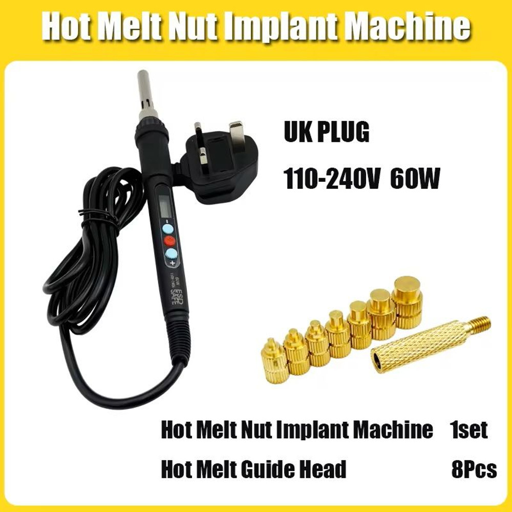 Hot Melt Nut Implant Kit With Soldering Tips For 3D Printing 9