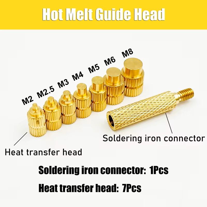 Hot Melt Nut Implant Kit With Soldering Tips For 3D Printing 6