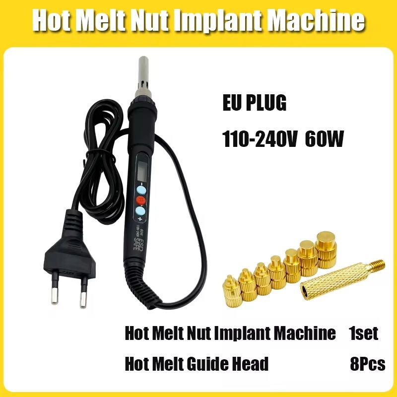 Hot Melt Nut Implant Kit With Soldering Tips For 3D Printing 7