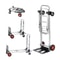 400 Lbs Folding Hand Truck Lightweight Utility Dolly With Wheels 0