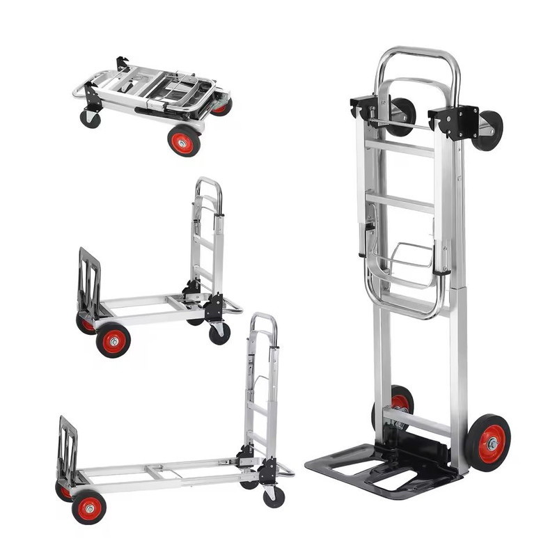 400 Lbs Folding Hand Truck Lightweight Utility Dolly With Wheels 0