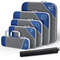 6 Piece Travel Packing Cube Set With Shoe Bag And Mesh Panels 17