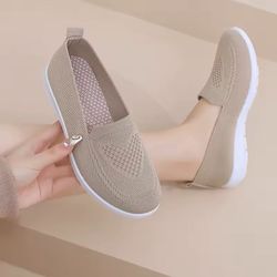womens casual breathable chunky sole flats for spring and summer