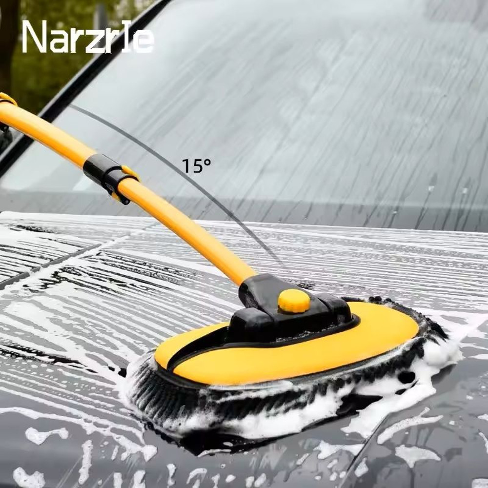 New Car Wash Mop Cleaning Brush With Telescoping Handle 2