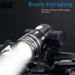 rechargeable led bike headlight waterproof zoomable cycling lamp