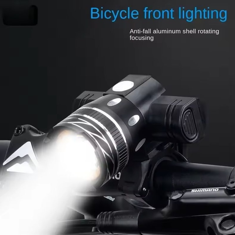 Rechargeable LED Bike Headlight Waterproof Zoomable Cycling Lamp 0