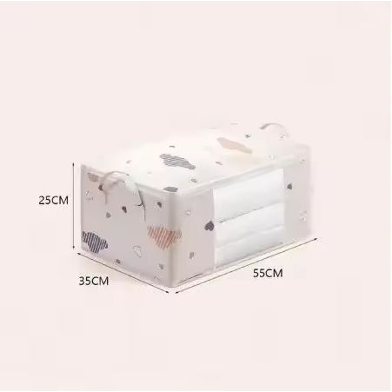 Large Capacity Clothes Storage Bag Foldable Organizer With Zipper And Handles 6