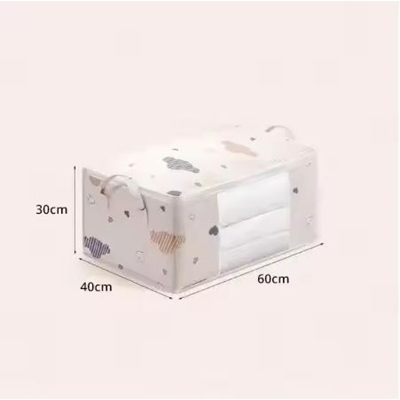 Large Capacity Clothes Storage Bag Foldable Organizer With Zipper And Handles 8