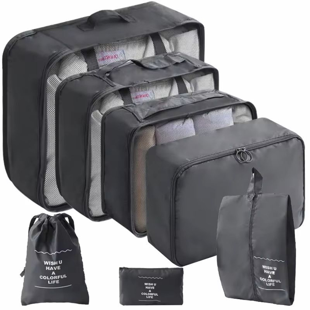 Travel Luggage Organizer Set Packing Cubes And Storage Bags 4