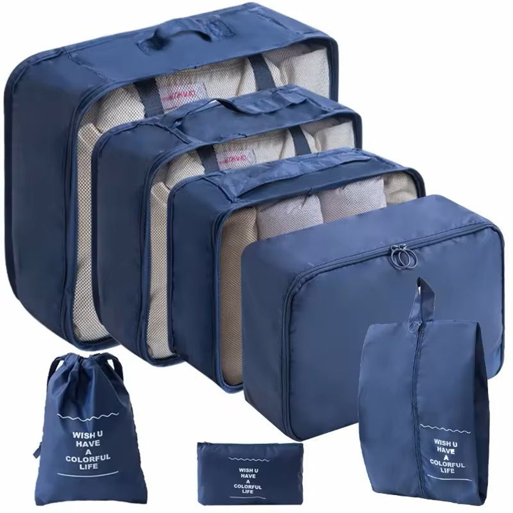 Travel Luggage Organizer Set Packing Cubes And Storage Bags 5