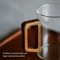 400ml HeatResistant Glass Mug With Walnut Handle 3