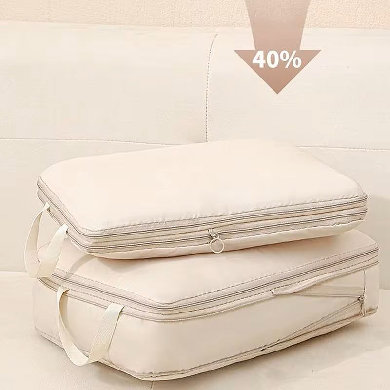 Travel Compression Packing Cubes And Storage Bags Organizer Set 2