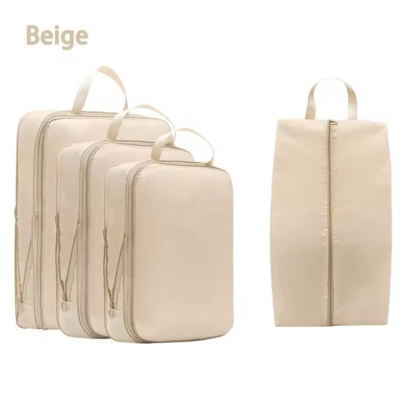 Travel Compression Packing Cubes And Storage Bags Organizer Set 6