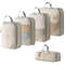 Travel Compression Packing Cubes And Storage Bags Organizer Set 7