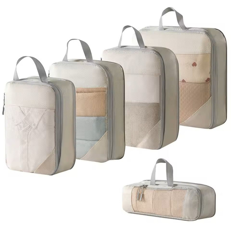 Travel Compression Packing Cubes And Storage Bags Organizer Set 7
