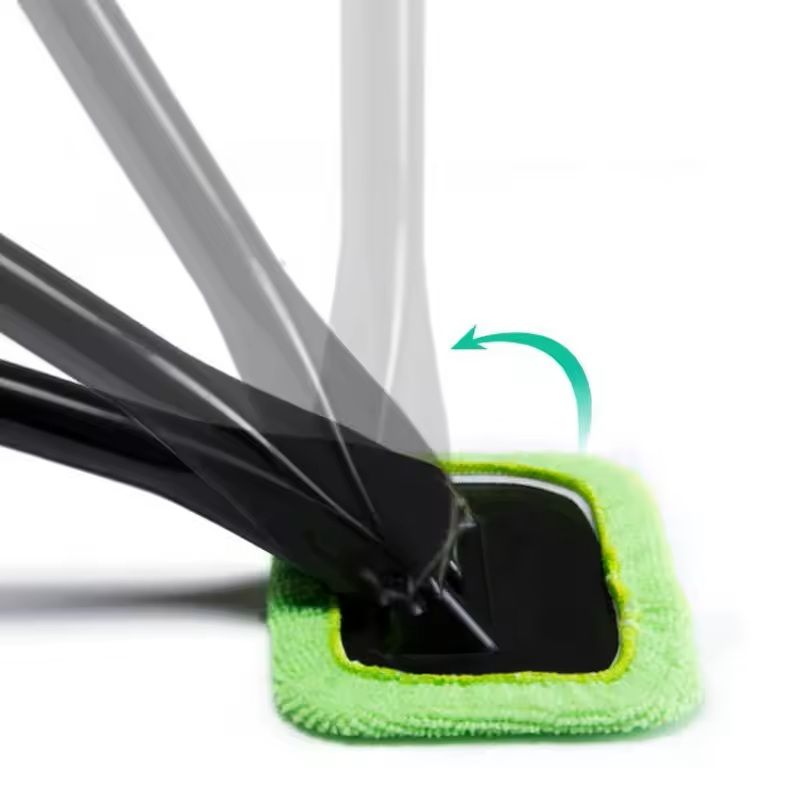 Car Windshield Cleaning Brush Kit With Microfiber Cloth And Long Handle 3