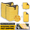 Microfiber Car Wash Towels Set Soft Hemmed Detailing Cloths 0