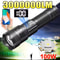 Rechargeable HighPower LED Flashlight With Zoom And Display 0
