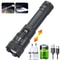 Rechargeable HighPower LED Flashlight With Zoom And Display 6