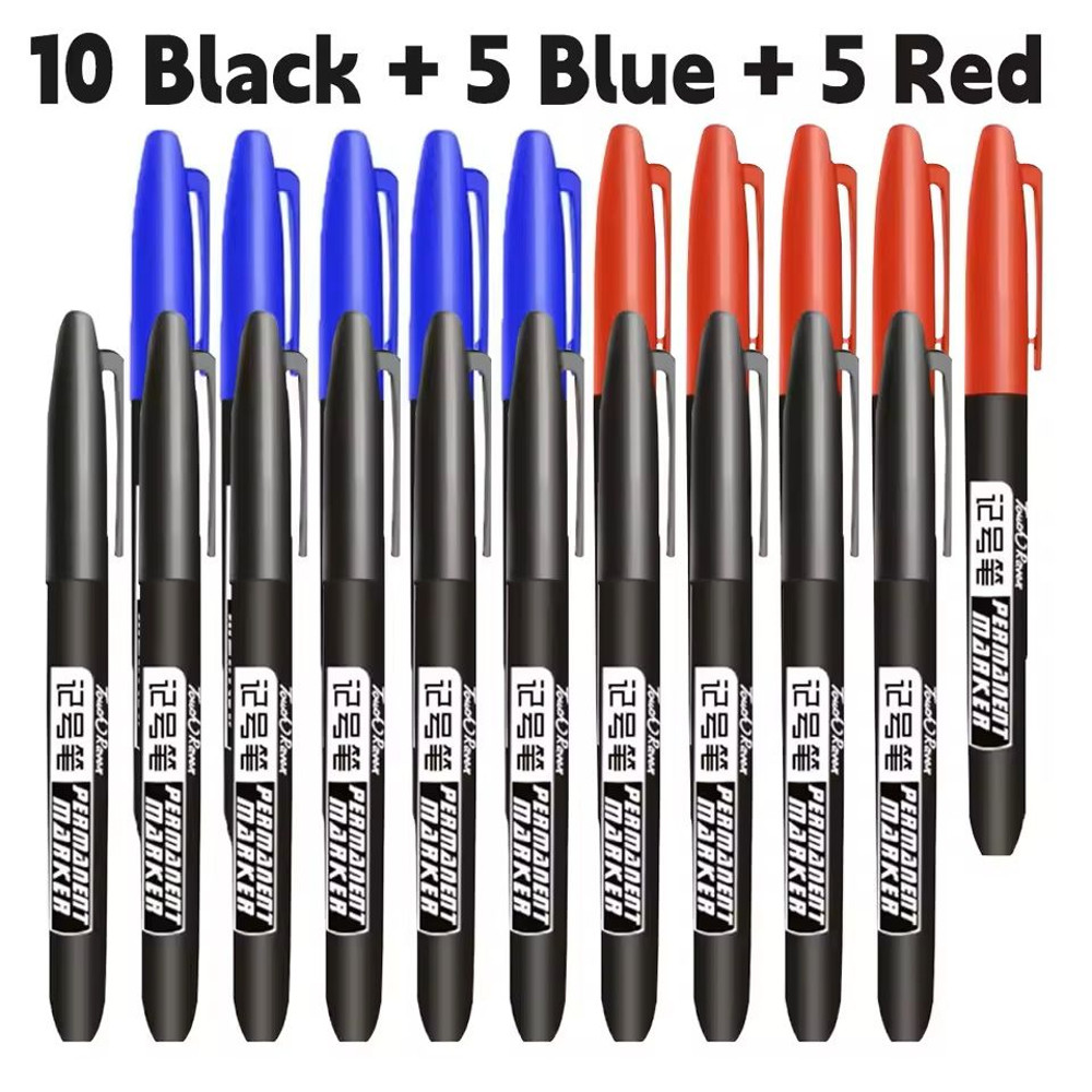 Permanent Marker Pen Set  Waterproof Ink Sketch Markers For Art And School 12