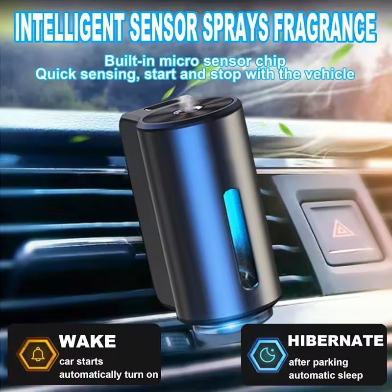 Rechargeable Car Aroma Diffuser With Adjustable Fragrance Levels 2