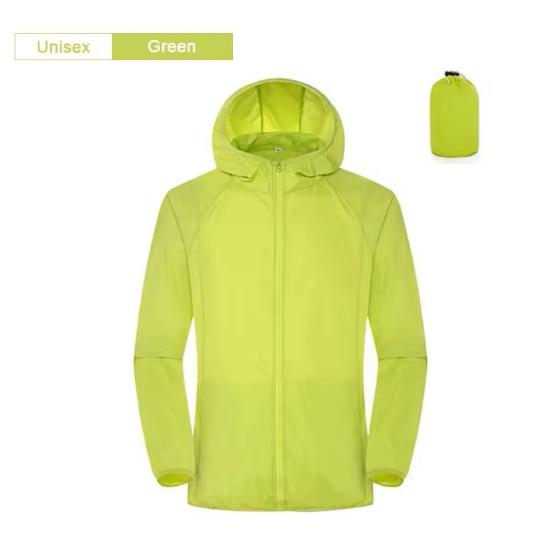 Lightweight Waterproof Camping Jacket With Hood And Pocket 10