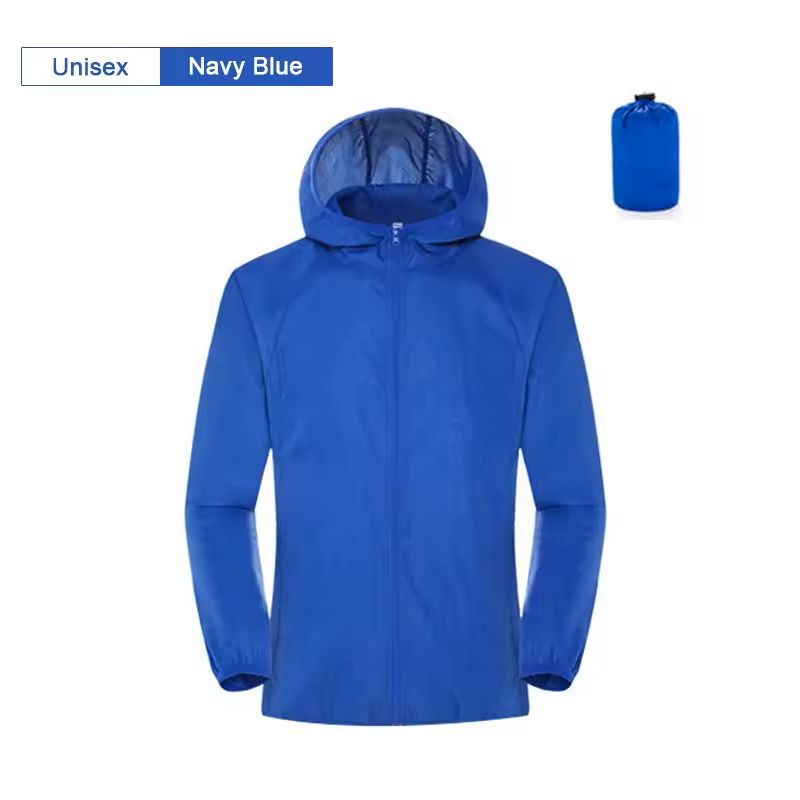 Lightweight Waterproof Camping Jacket With Hood And Pocket 11