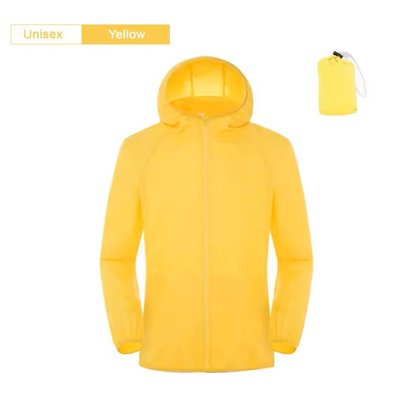 Lightweight Waterproof Camping Jacket With Hood And Pocket 6