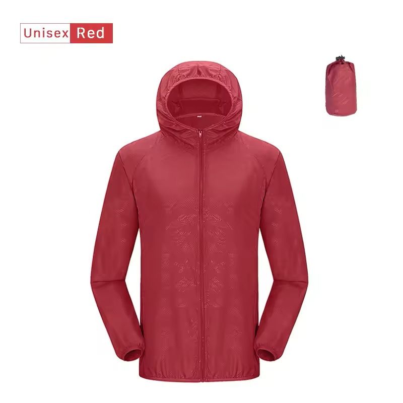Lightweight Waterproof Camping Jacket With Hood And Pocket 16