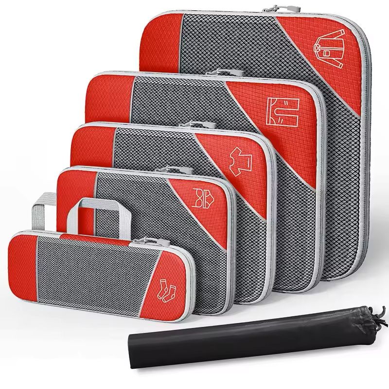 6 Piece Travel Compression Packing Cube Organizer Set 6