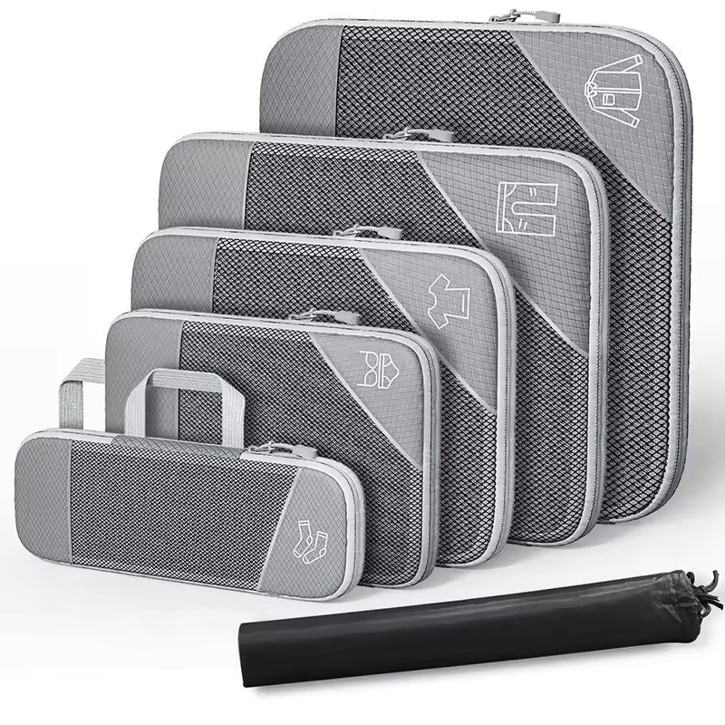 6 Piece Travel Compression Packing Cube Organizer Set 11