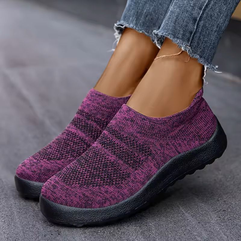Women Slip On Sock Sneakers Breathable Running Shoes 9