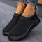 Women Slip On Sock Sneakers Breathable Running Shoes 7