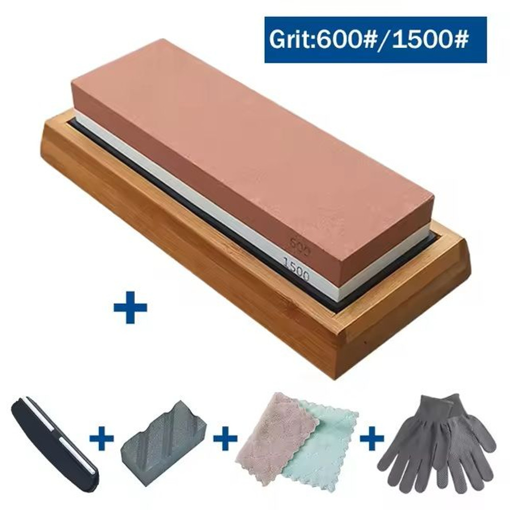 Adjustable Sharpening Stone Set With Base And Angle Guide 10