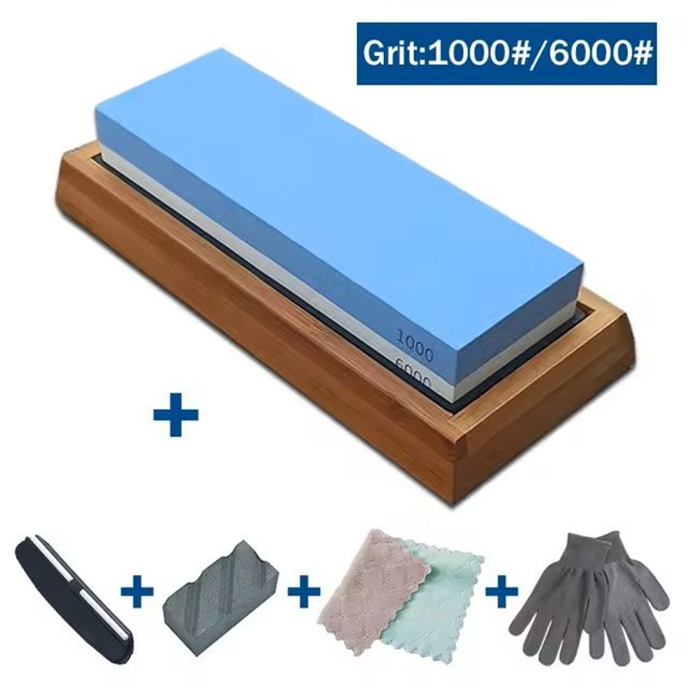 Adjustable Sharpening Stone Set With Base And Angle Guide 12