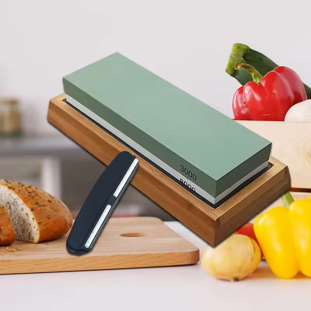 Adjustable Sharpening Stone Set With Base And Angle Guide 5