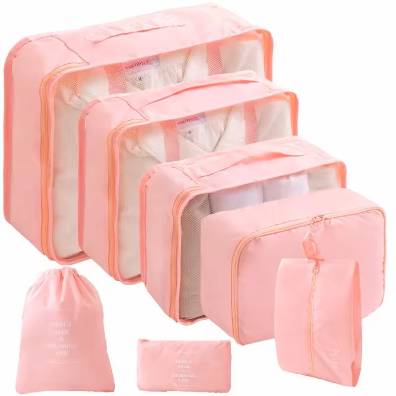 Travel Packing Cube Organizer Set With Shoe Pouch 9