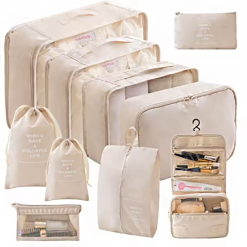 Travel Packing Cube Organizer Set With Shoe Pouch 10