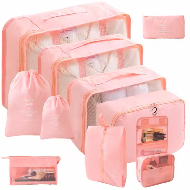 Travel Packing Cube Organizer Set With Shoe Pouch 14