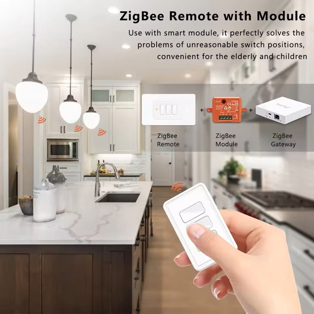 Smart ZigBee Scene Switch 3 Button Remote Control 3