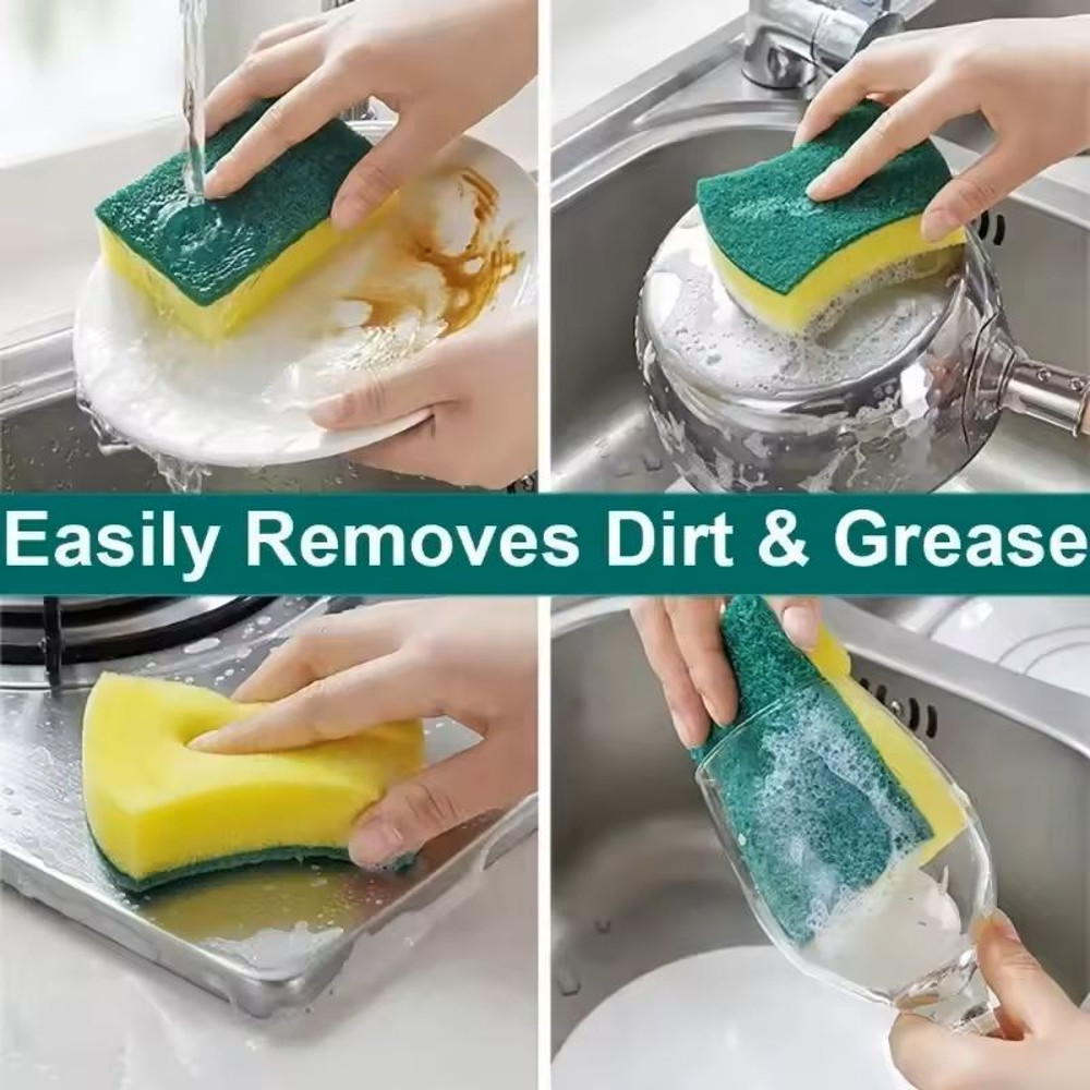 Double Sided Heavy Duty Cleaning Sponge 2