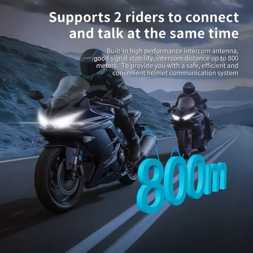 Bluetooth Motorcycle Helmet Intercom Headset Q2 1