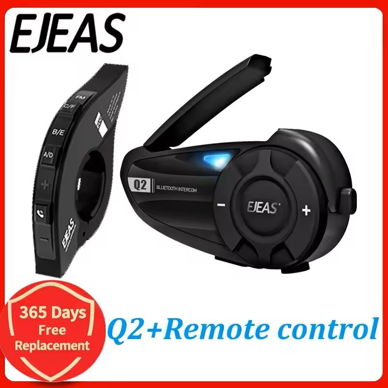Bluetooth Motorcycle Helmet Intercom Headset Q2 8