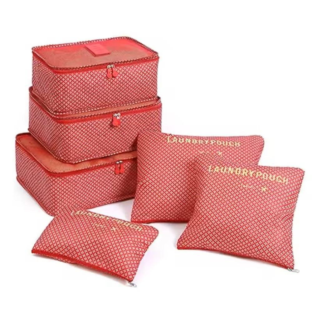 6 Piece Large Travel Organizer Storage Bag Set 5