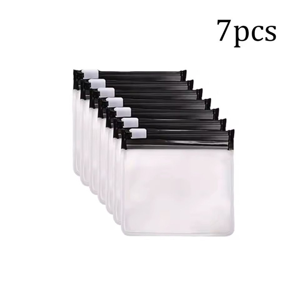 7 Piece Reusable Zippered Pill Pouch Set 7