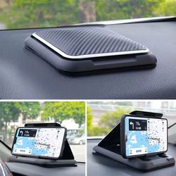universal car dashboard phone holder with silicone suction pad