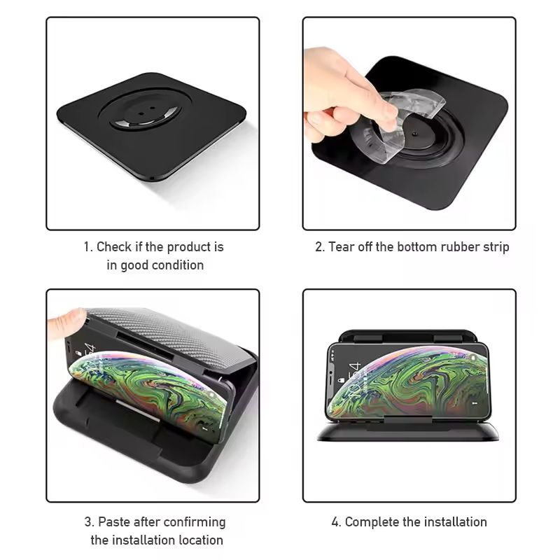 Universal Car Dashboard Phone Holder With Silicone Suction Pad 1