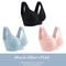 3 Pack Plus Size Seamless Lace Sports Bras 9